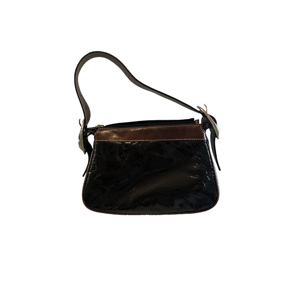 Luxury Designer Robert Donini Black & Brown Leather Shoulder Handbag M/I Italy - Picture 3 of 9
